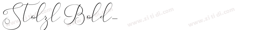 Stolzl Bold字体转换